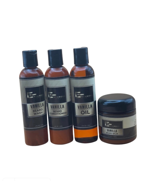 Men vanilla 4 piece Beard Bundle